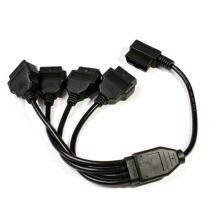 OBD2 M to 4f 1 to 4 16pin Extension Cable